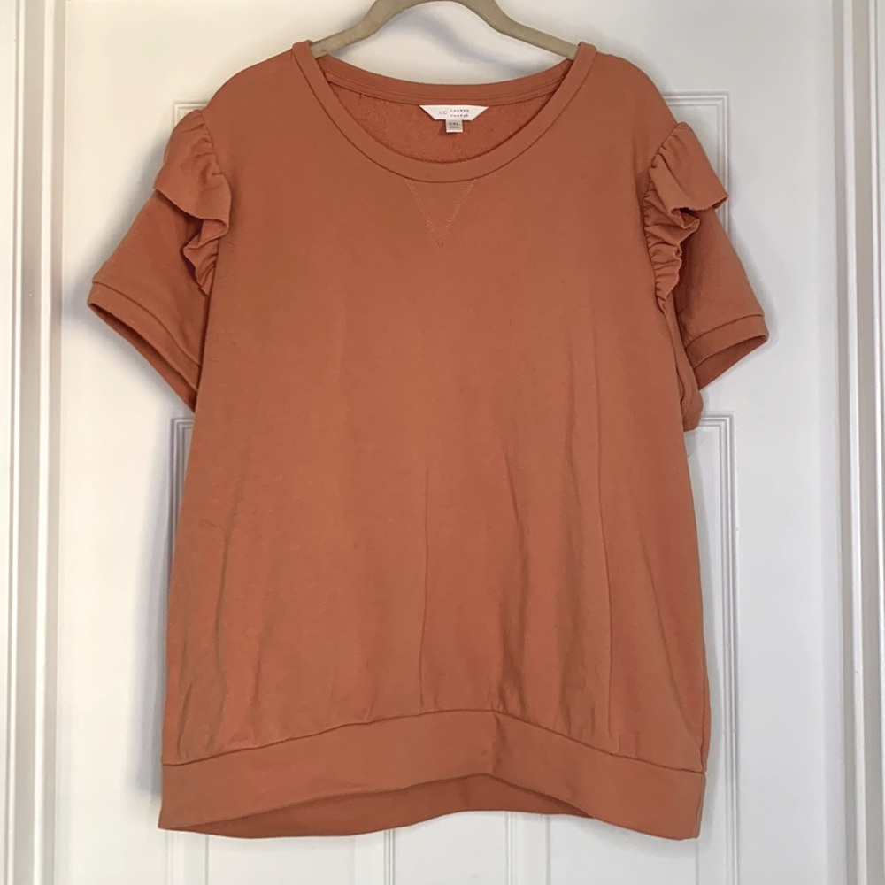 LC Lauren Conrad Ruffle Sleeve top